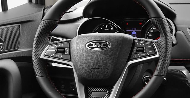 Spacious Interior of a best compact SUV Car in Qatar featuring its steering wheel.