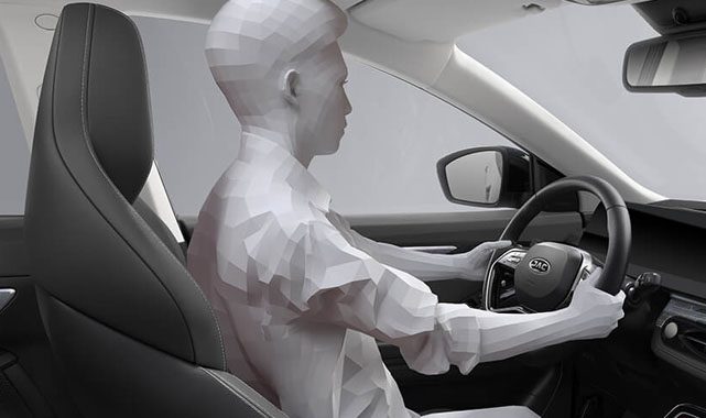 Comfortable Leather Seats in JAC JS6 Car in Doha.